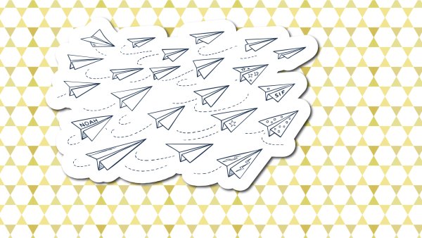 Ræs med papirflyvere